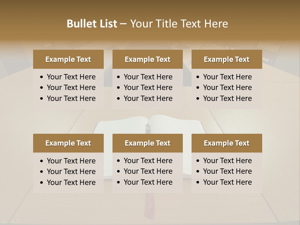 Book Leather Open PowerPoint Template