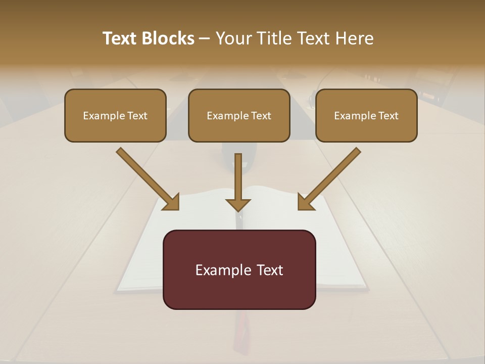 Book Leather Open PowerPoint Template