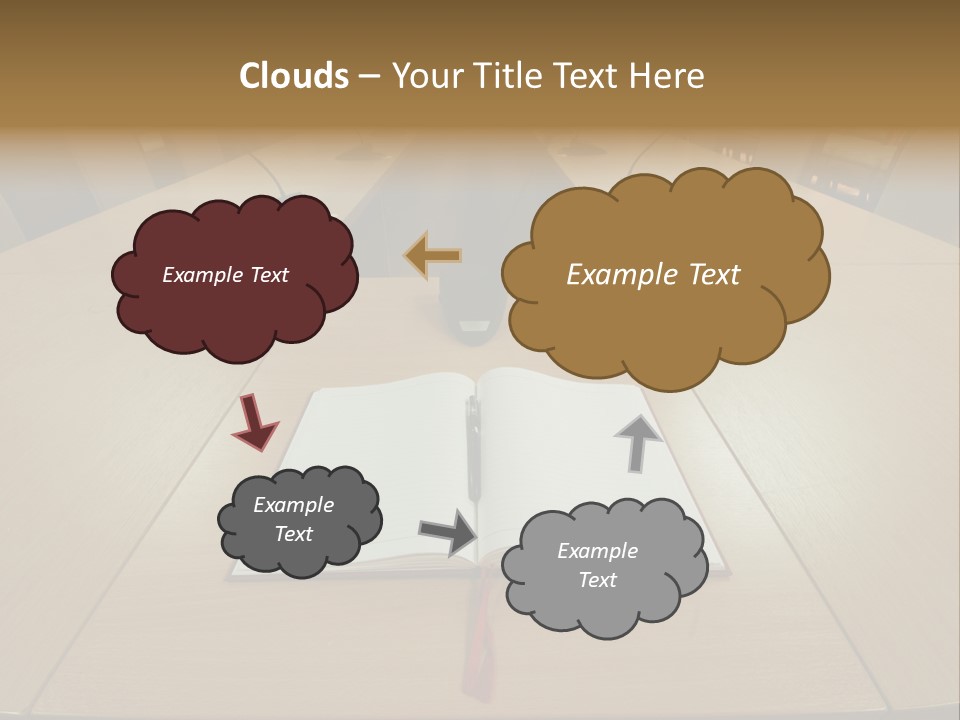 Book Leather Open PowerPoint Template
