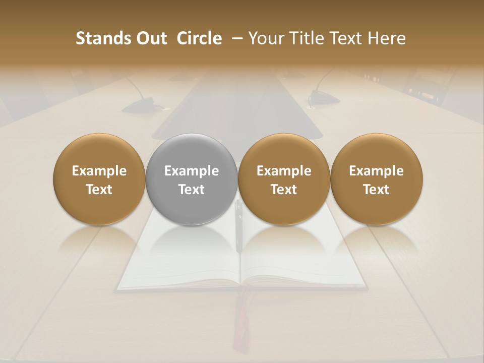 Book Leather Open PowerPoint Template