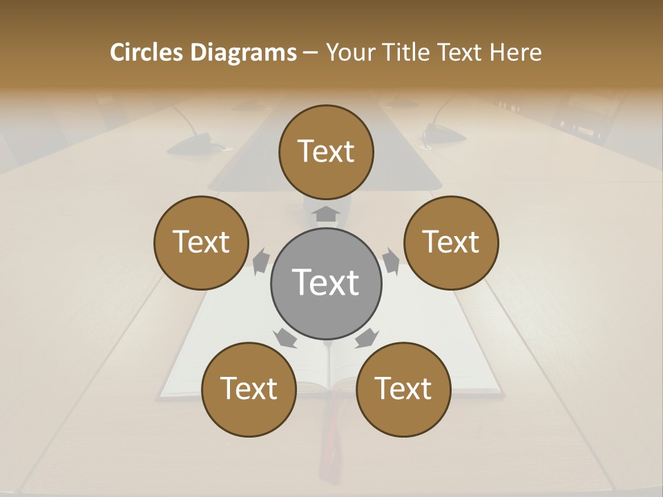 Book Leather Open PowerPoint Template