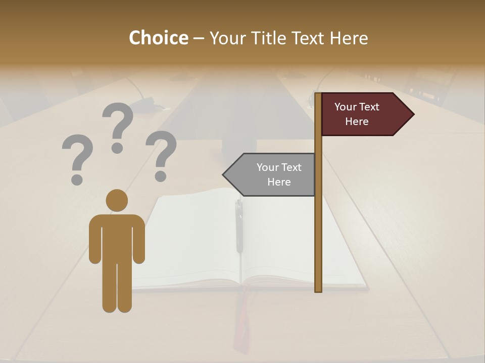 Book Leather Open PowerPoint Template