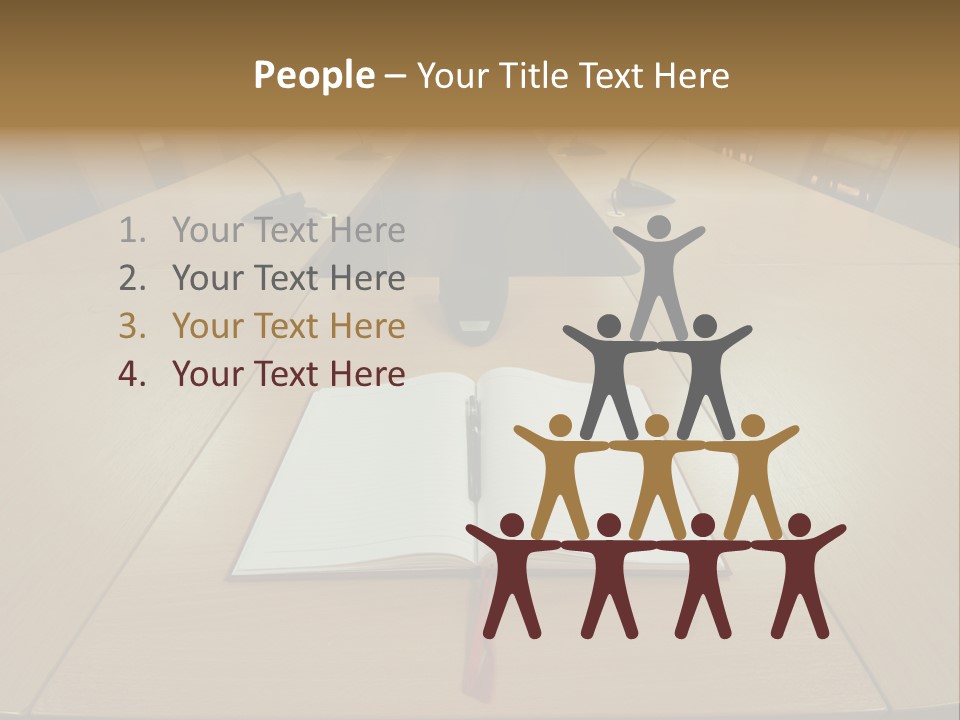 Book Leather Open PowerPoint Template