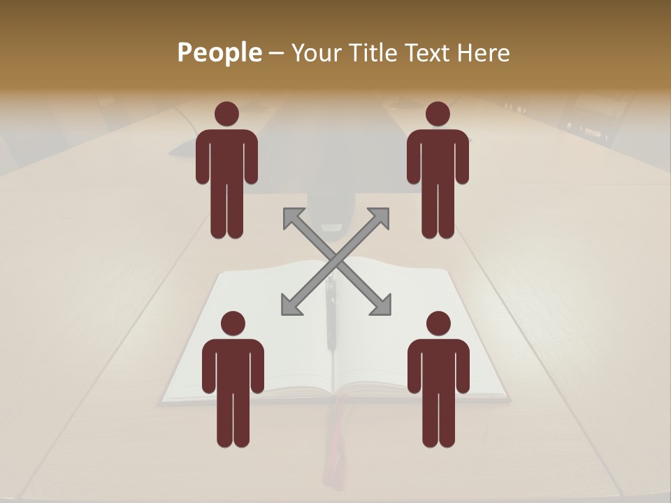 Book Leather Open PowerPoint Template