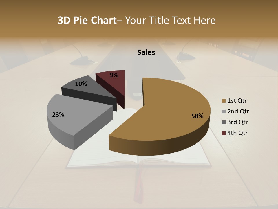 Book Leather Open PowerPoint Template