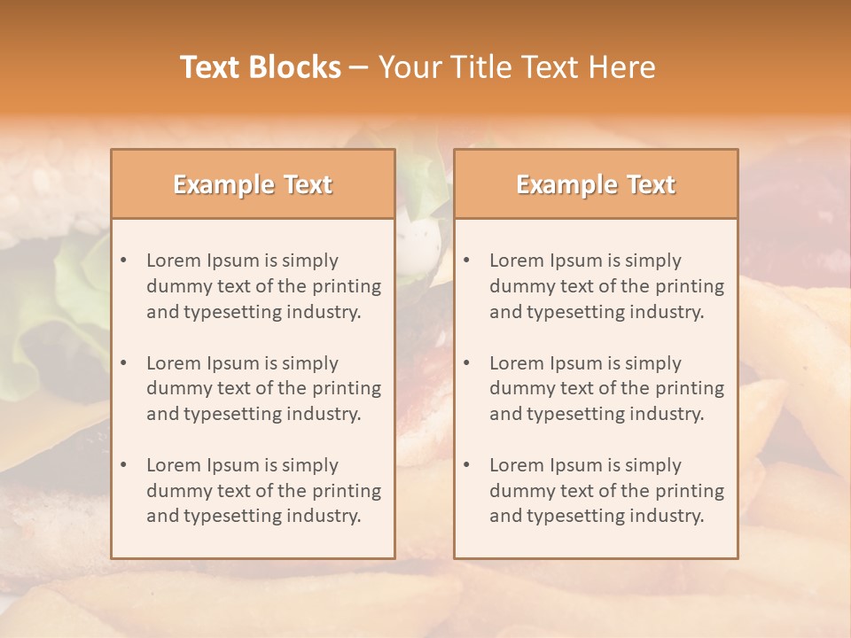 Fast Bun Tasty PowerPoint Template