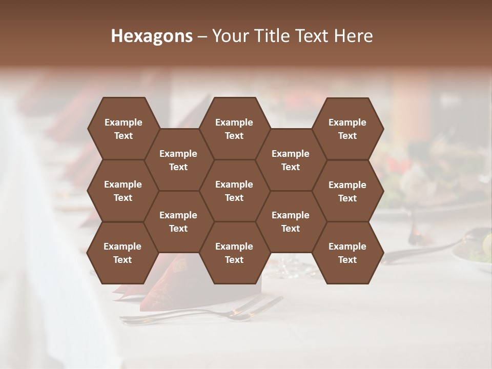 Dinner Orange Candle PowerPoint Template