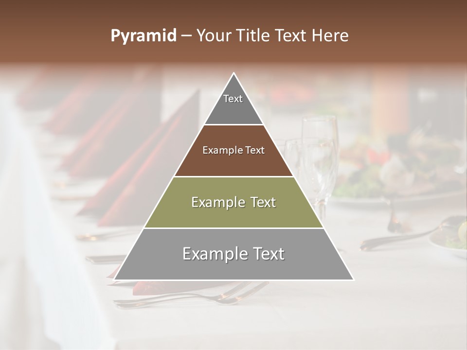 Dinner Orange Candle PowerPoint Template