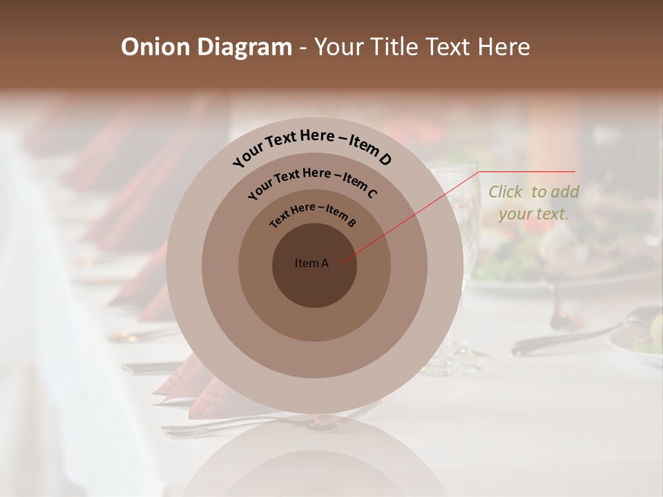 Dinner Orange Candle PowerPoint Template