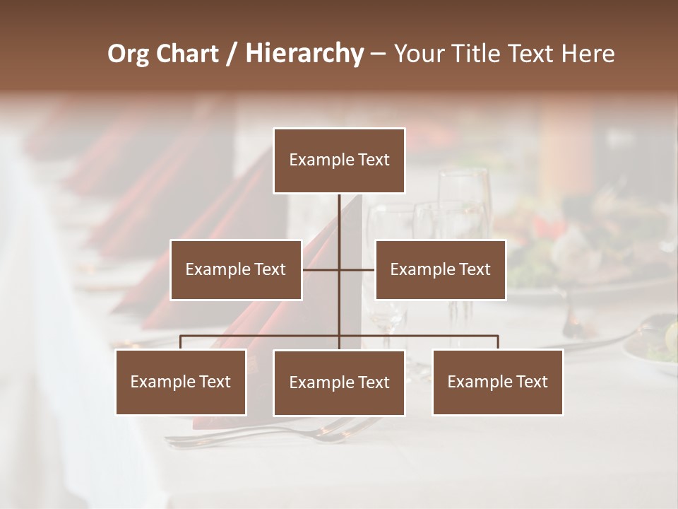 Dinner Orange Candle PowerPoint Template