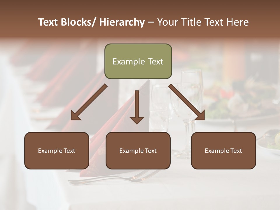 Dinner Orange Candle PowerPoint Template