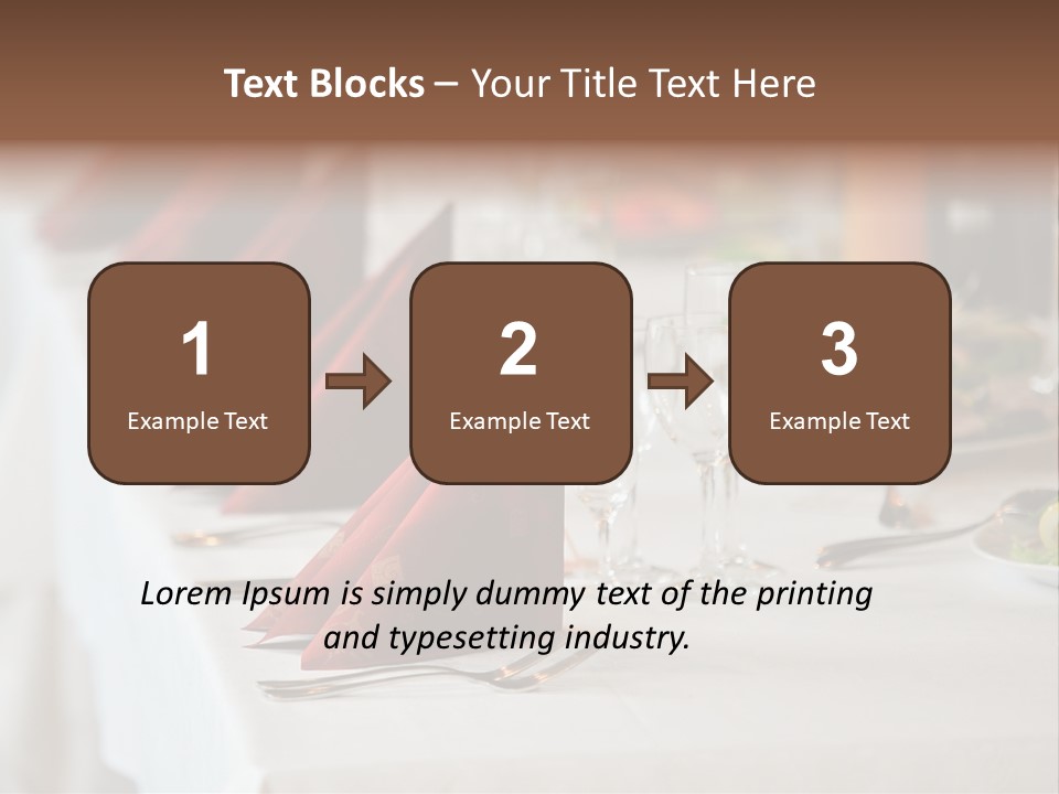 Dinner Orange Candle PowerPoint Template