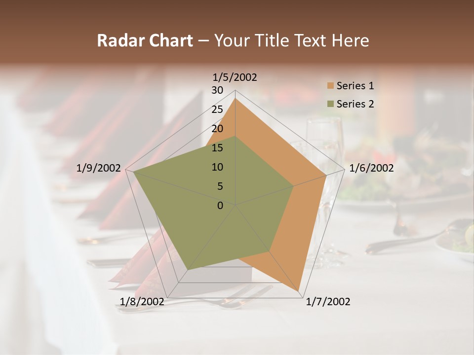 Dinner Orange Candle PowerPoint Template