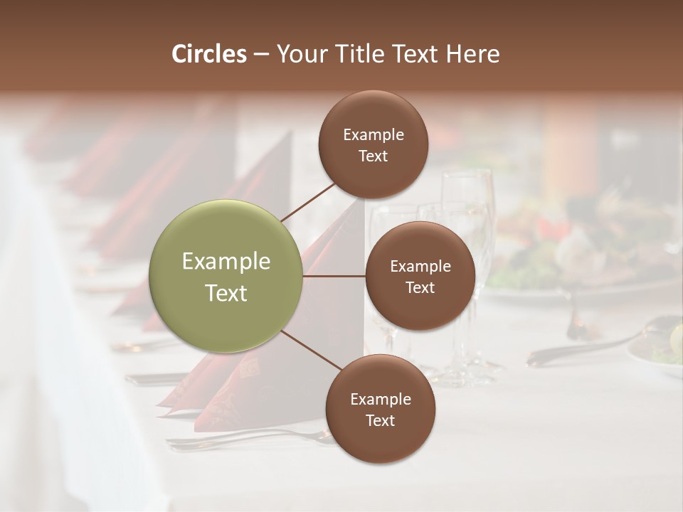 Dinner Orange Candle PowerPoint Template