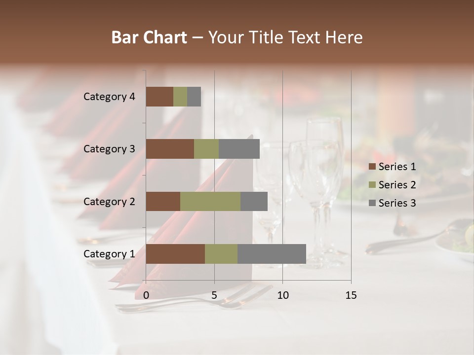 Dinner Orange Candle PowerPoint Template