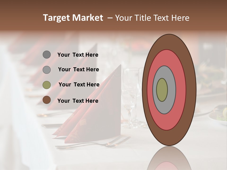 Dinner Orange Candle PowerPoint Template