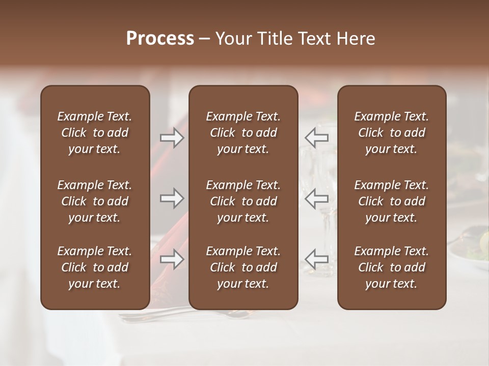 Dinner Orange Candle PowerPoint Template