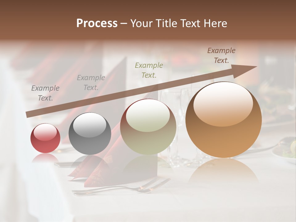 Dinner Orange Candle PowerPoint Template