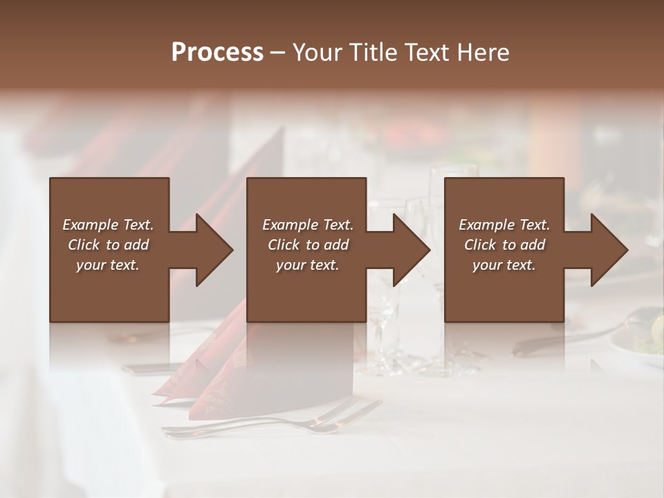 Dinner Orange Candle PowerPoint Template
