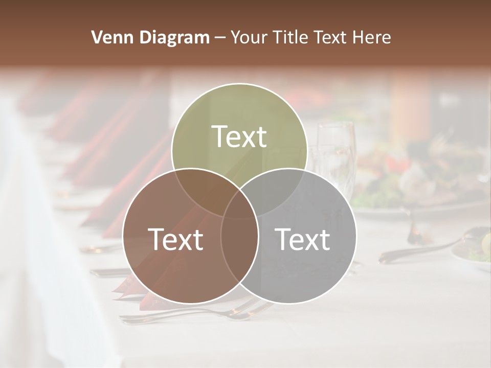 Dinner Orange Candle PowerPoint Template