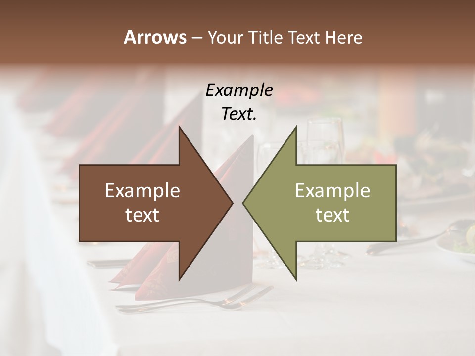 Dinner Orange Candle PowerPoint Template