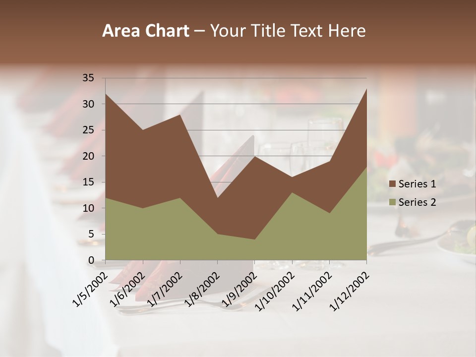 Dinner Orange Candle PowerPoint Template