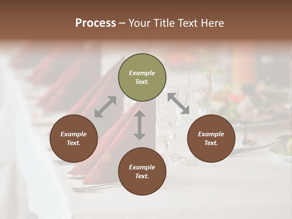 Dinner Orange Candle PowerPoint Template