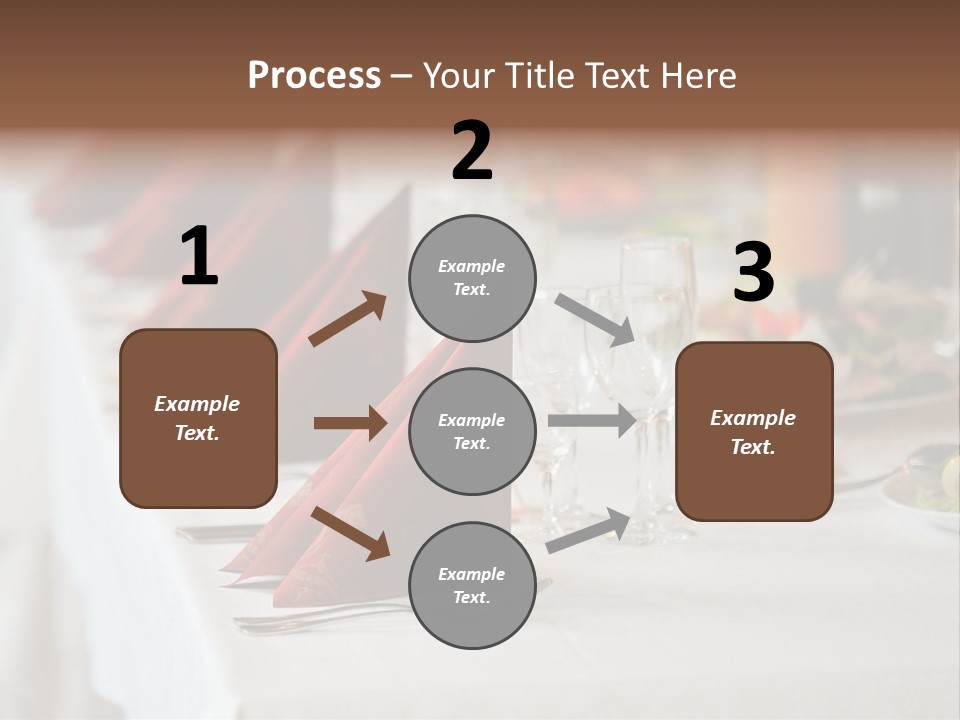 Dinner Orange Candle PowerPoint Template
