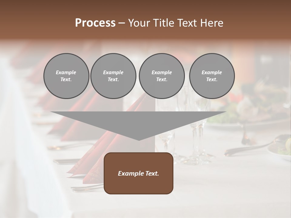 Dinner Orange Candle PowerPoint Template