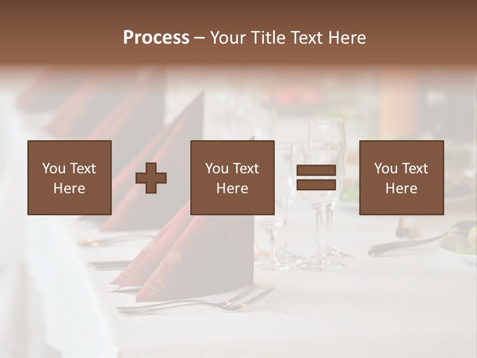 Dinner Orange Candle PowerPoint Template