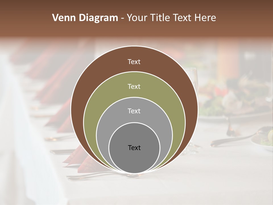 Dinner Orange Candle PowerPoint Template