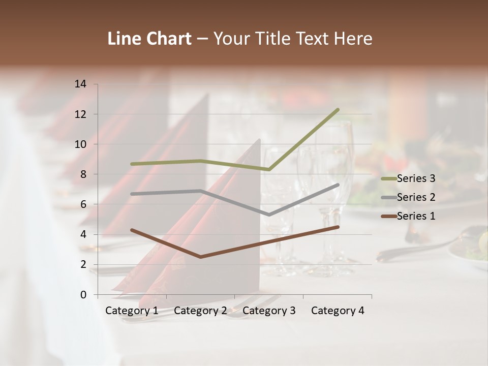 Dinner Orange Candle PowerPoint Template