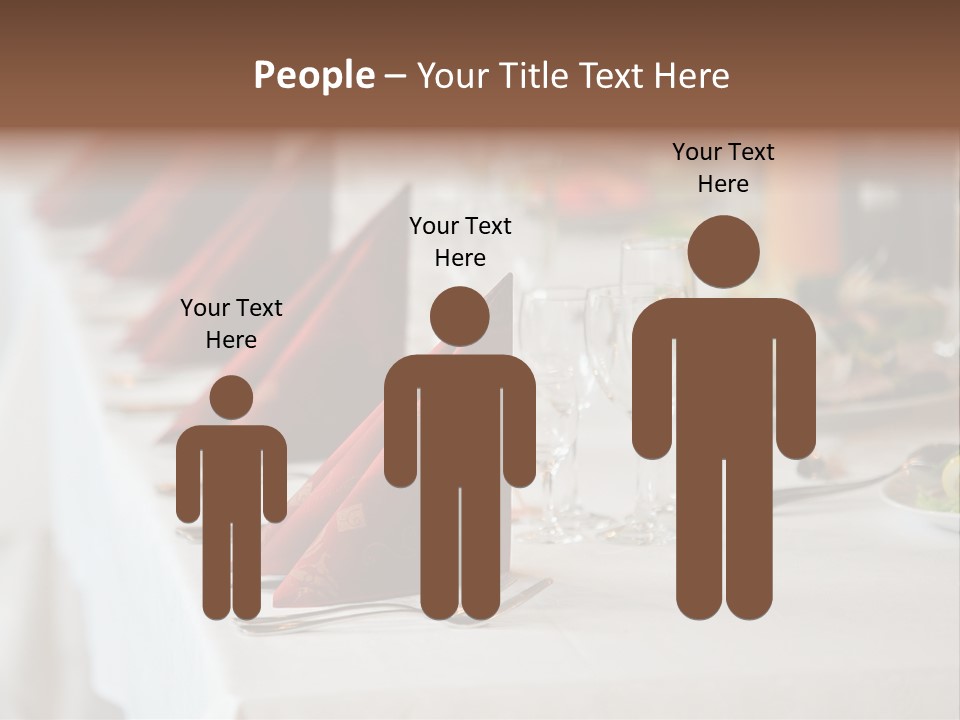 Dinner Orange Candle PowerPoint Template