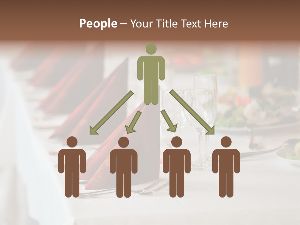 Dinner Orange Candle PowerPoint Template