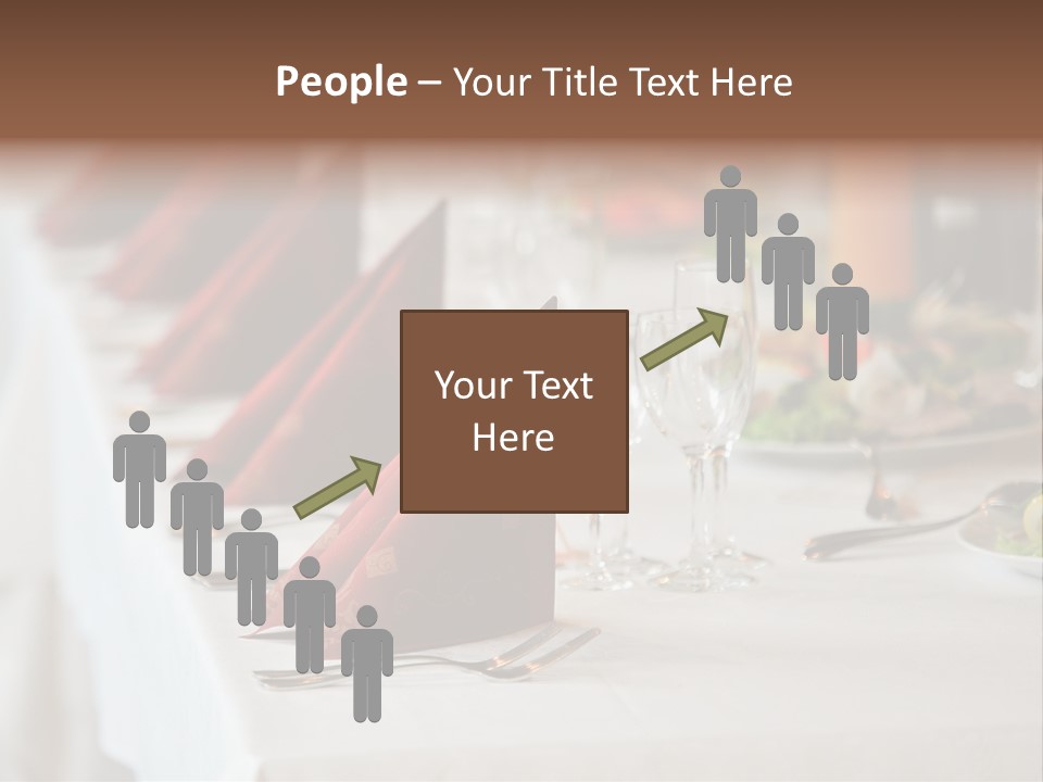 Dinner Orange Candle PowerPoint Template