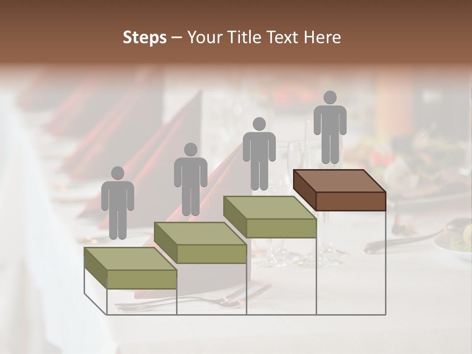 Dinner Orange Candle PowerPoint Template