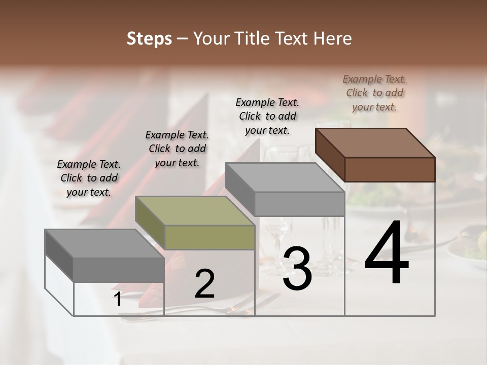 Dinner Orange Candle PowerPoint Template
