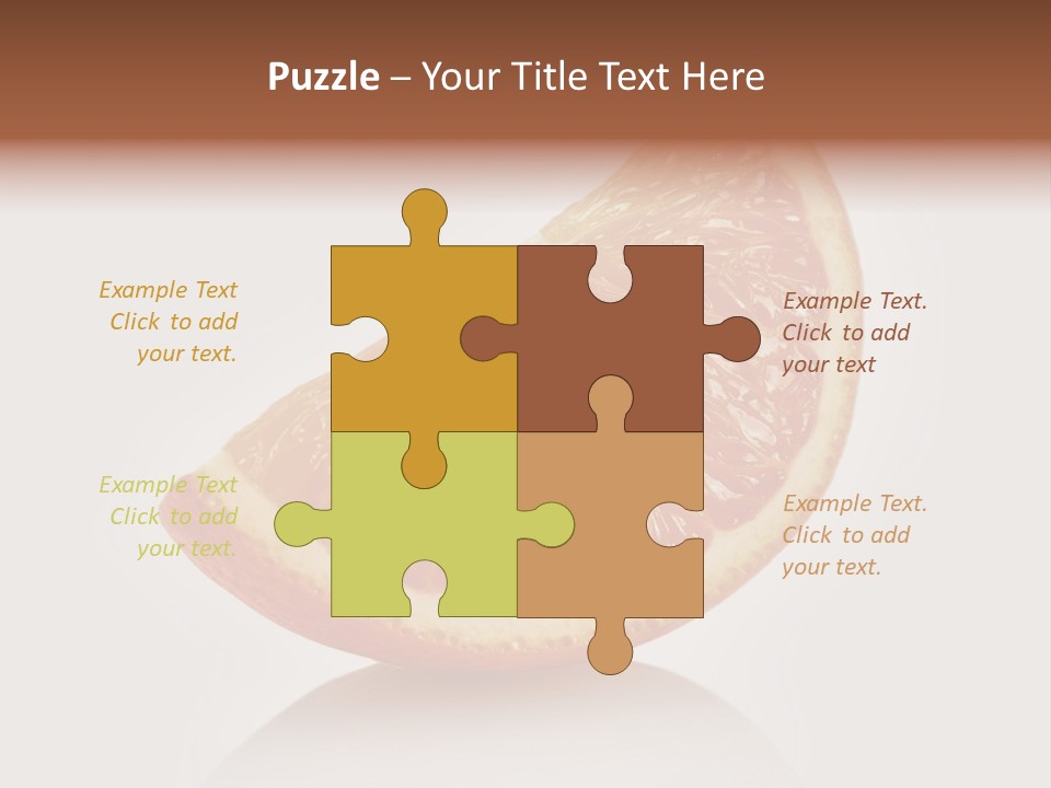 Citrus Succulent Exotic PowerPoint Template