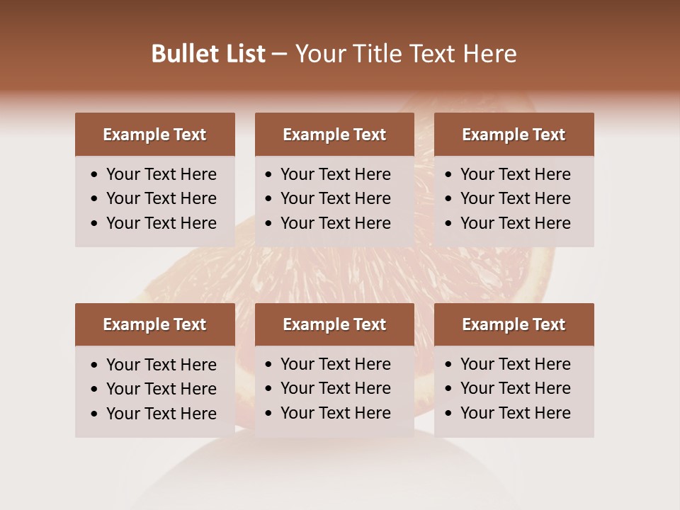 Citrus Succulent Exotic PowerPoint Template