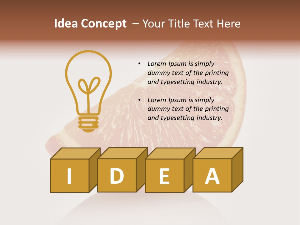 Citrus Succulent Exotic PowerPoint Template