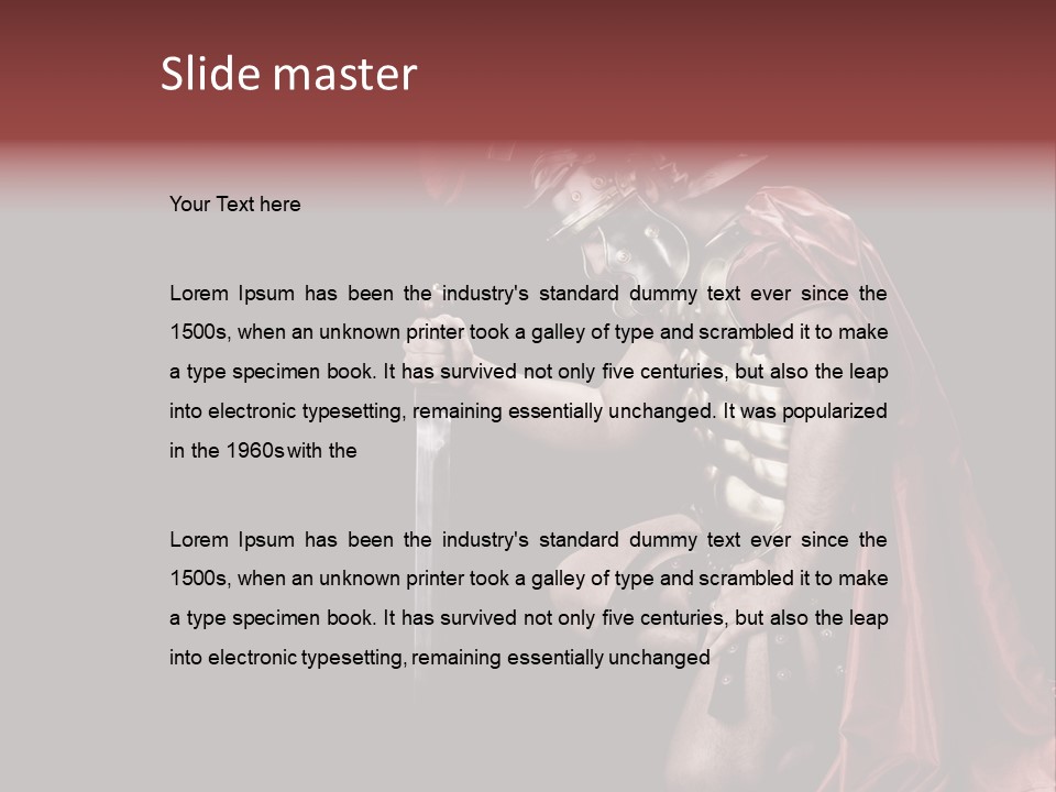 War Cloak Costume PowerPoint Template