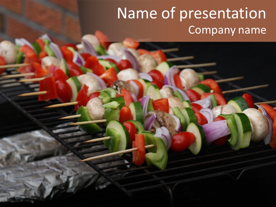 Barbeque Charcoal Tin PowerPoint Template