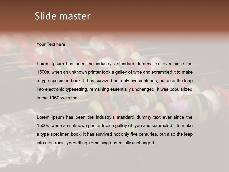 Barbeque Charcoal Tin PowerPoint Template