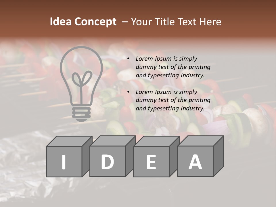 Barbeque Charcoal Tin PowerPoint Template