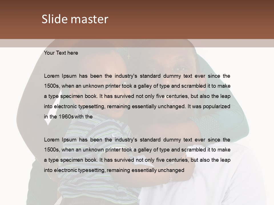 Beautiful Dad Fresh PowerPoint Template