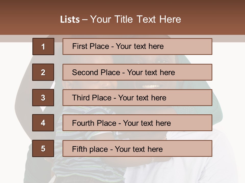 Beautiful Dad Fresh PowerPoint Template