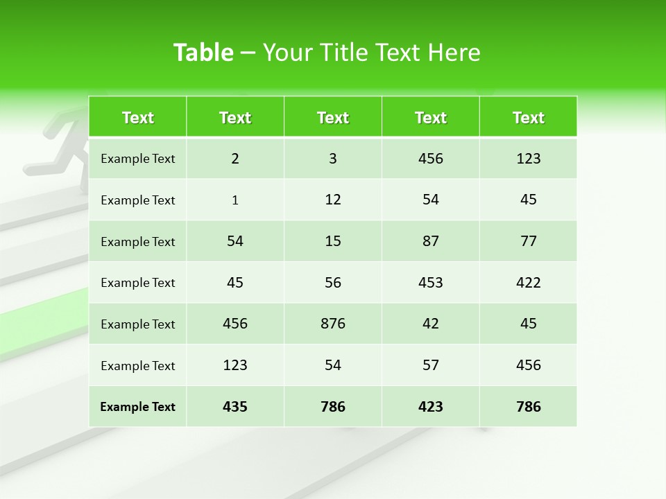 Perfect Center Run PowerPoint Template