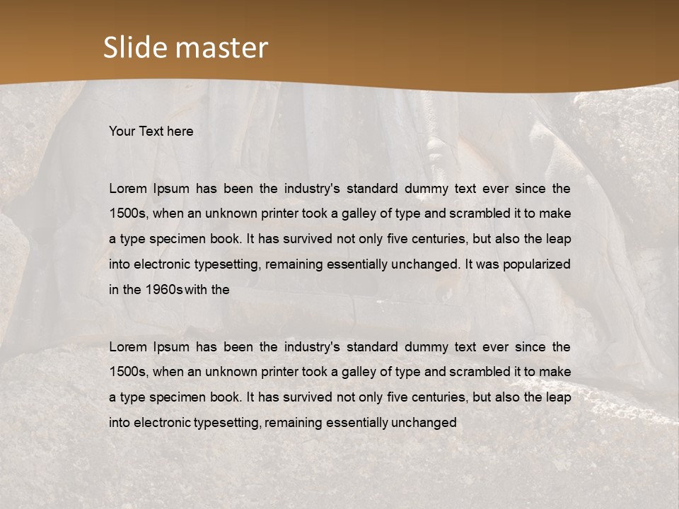 Greece Landscape Gate PowerPoint Template