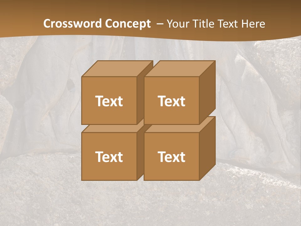 Greece Landscape Gate PowerPoint Template