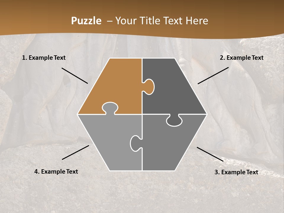 Greece Landscape Gate PowerPoint Template